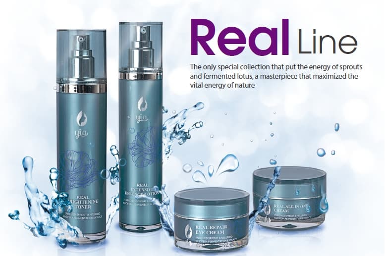 Real Line Skin Care Set -Toner- Essence Lotion- All In One Cream- Eye Cream